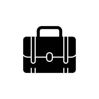 Evrak çantası simgesi logo tasarımı şablonu izole edilmiş illüstrasyon