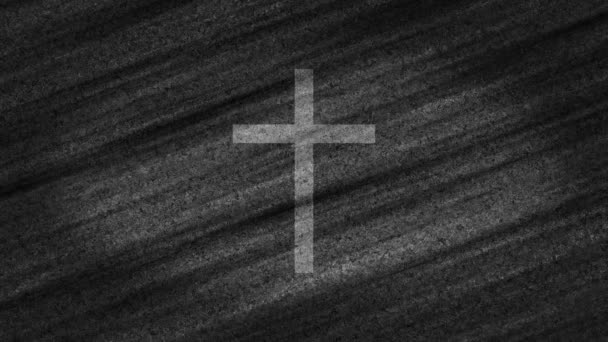 Holy Christian Cross Background Loop — Stock Video