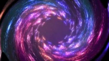 Parlayan neon ışıkları ile soyut arkaplan