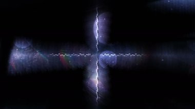 Hareket eden şekil ve parçacıkların geleceksel arkaplanı