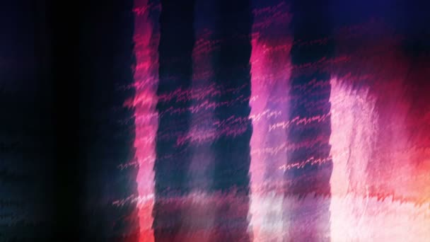 Абстрактный Фон Красочными Огнями Красивыми Узорами — стоковое видео