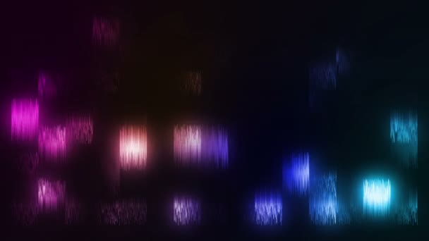 Абстрактный Фон Синим Фиолетовым Огнями — стоковое видео