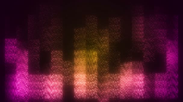 Абстрактный Фон Фиолетовыми Желтыми Огнями — стоковое видео