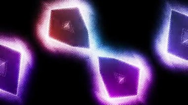 Değişen renkli şekilli yaratıcı soyut arkaplan videosu