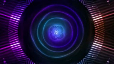 Renkli ışıklar ve güzel desenlerle soyut arkaplan