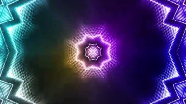 Renkli ışıklar ve güzel desenlerle soyut arkaplan