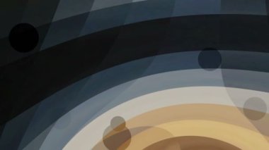 Çeşitli şekilleri ve hareket eden daireleri içeren yaratıcı arkaplan videosu