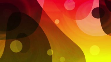 Soyut şekilleri ve hareket eden baloncukları olan sanatsal arkaplan