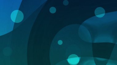 Soyut şekilleri ve hareket eden baloncukları olan sanatsal arkaplan