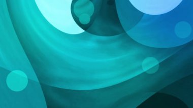 Soyut şekilleri ve hareket eden baloncukları olan sanatsal arkaplan