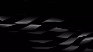 Siyah ve beyaz renklerde hareket eden şekillerin sanatsal minimalist arkaplanı
