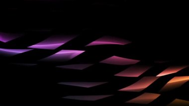 Hareket eden renkli şekillerin minimalist sanatsal karanlık arkaplanı