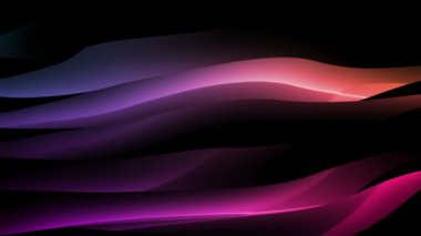 Hareket eden renkli şekillerin sanatsal koyu arkaplanı