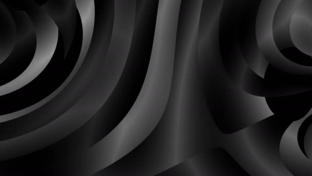 Artistic Minimalistic Background Moving Shapes Black White Colors — Stock Video