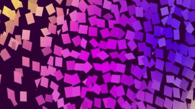 Siyah zemin üzerinde parlak renkli parçacıklara sahip şeffaf hareket çizgilerine sahip video