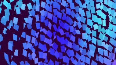 Siyah zemin üzerinde parlak renkli parçacıklara sahip şeffaf hareket çizgilerine sahip video