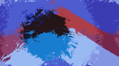 Sanatsal soyut arkaplan. Doku boyalı duvar kağıdı. Boya darbeleriyle yaratıcı bir illüstrasyon. Fırça desenli resim.