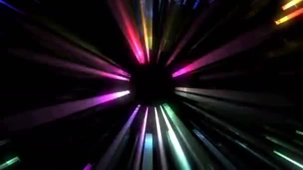 Colored Lights Leak Dark Substance Artistic Background — Stock Video