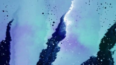 Hareket eden noktalarla soyut renk arkaplanı 