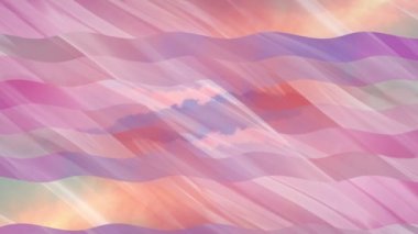 Hareket eden dalgalarla soyut renk arkaplanı