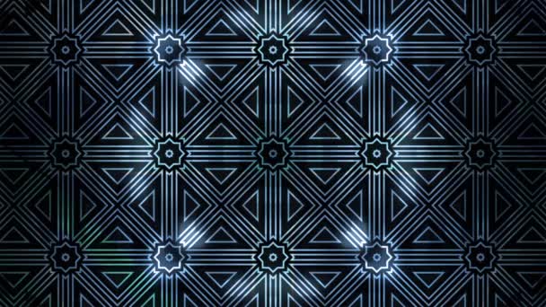 Abstraktes Kaleidoskop Hintergrundbild — Stockvideo