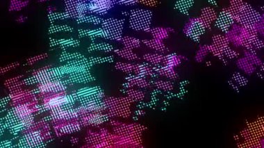 Renkli Soyut Mozaik Arkaplan Döngüsü