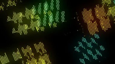 Renkli Soyut Mozaik Arkaplan Döngüsü