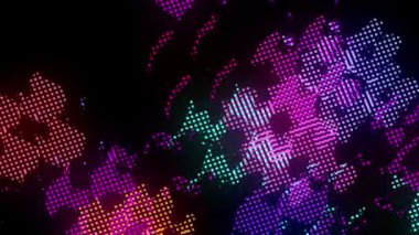 Renkli Soyut Mozaik Arkaplan Döngüsü