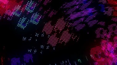 Renkli Soyut Mozaik Arkaplan Döngüsü