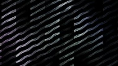 Siyah arkaplanda renkli hareket eden dalgalara sahip video