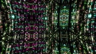 Renkli noktalı soyut animasyon