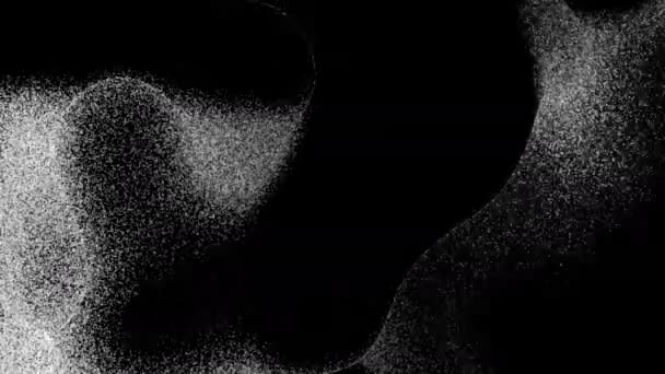 Tmavé Abstraktní Pozadí Tísně Černobílý — Stock video