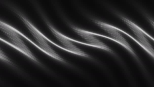 Gestreifter Geometrischer Hintergrund Nahtlose Schleife Schwarz Weiß — Stockvideo