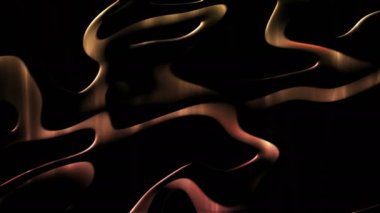 fantezi kaotik renkli fraktal desen üzerinde neon ışıkları siyah