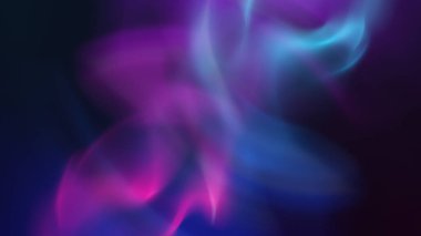 Koyu arkaplanda soyut parlayan renkli duman