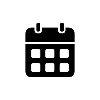 Takvim Düz Vektör Simgesi
