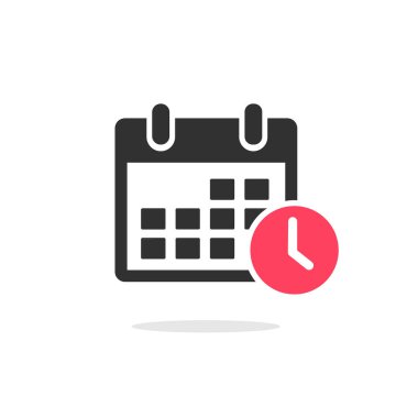 Takvim simgesi vektörü. Simge simgesini ayarla