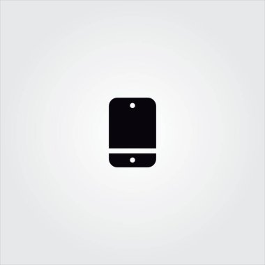 Beyaz arka plan üzerinde izole akıllı telefon simgesi