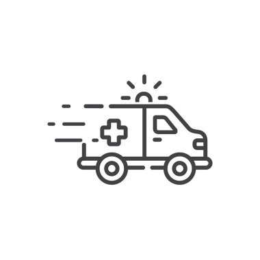 Beyaz arkaplanda ince çizgi web sembolü