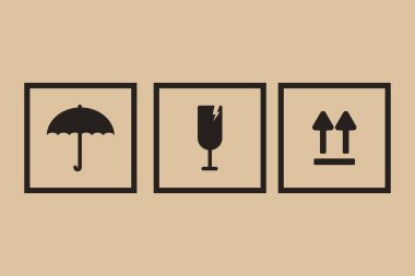 Karton Ambalaj Icon set