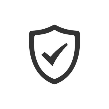 Shield check mark logo icon design template