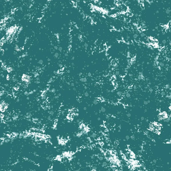 Turkos Grön Abstrakt Bakgrund Sömlös Textur Med Vita Färgstreck — Stockfoto