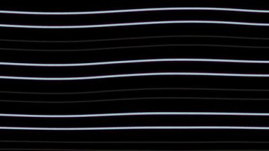 Siyah arka planda tek renkli çizgiler. Gürültülü ekran Eski TV ekran efekti.