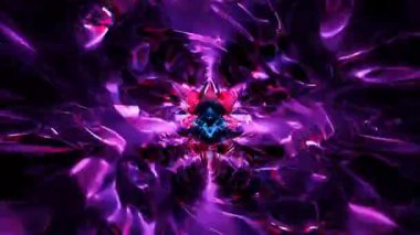 Soyut grafik arkaplan. Işınlanma. Işıldayan dalgalı tüp içinde ulaşım. sıvı desen. Bilim kurgu, fantezi, müzik geçmişi.