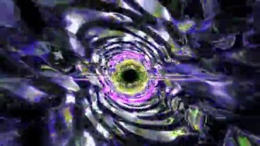 Soyut grafik arkaplan. Işınlanma. Işıldayan dalgalı tüp içinde ulaşım. sıvı desen. Bilim kurgu, fantezi, müzik geçmişi.