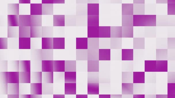 Τετράγωνα Ελαφρά Κινούμενα Σχέδια Μονοχρωματικό Σχήμα Τετραγώνων — Αρχείο Βίντεο