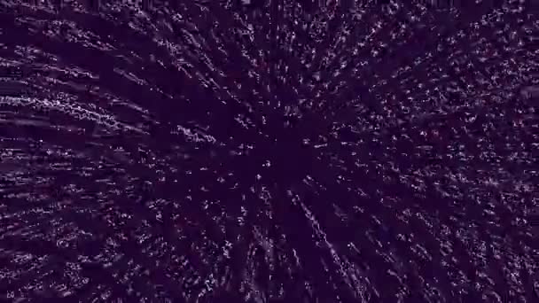 Animation Mit Weißen Punkten Abstrakter Geräuschhintergrund Weißes Rauschen — Stockvideo