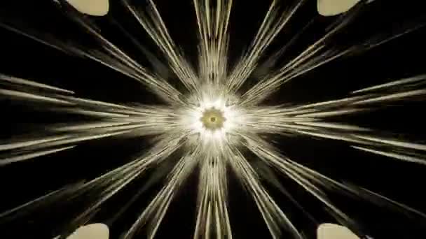 チューブモーション ネオンが光るチューブ トンネルを通る動き 抽象的な背景 — ストック動画