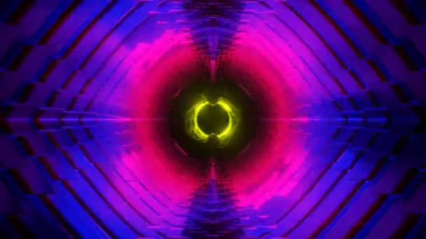 Neon Brilhante Fundo Abstrato Música Ficção Científica Fundo Jogo — Vídeo de Stock