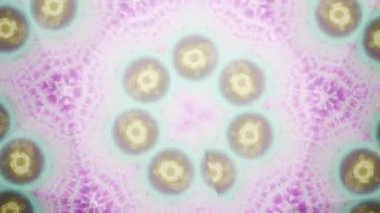 Parlak kaleydoskop, parlak, soyut bir arka plan. döngü kaleydoskop canlandırması